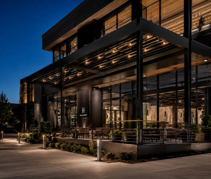 Evening pergola lighting project