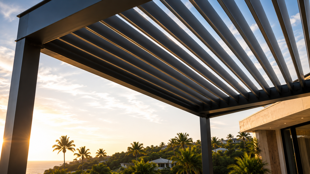 Adjustable Louvers for Sunlight, Shade and Ventilation